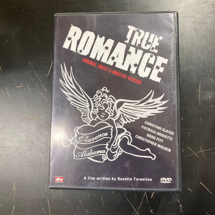 True Romance (original uncut & unrated version) DVD (VG+/VG+) -toiminta-